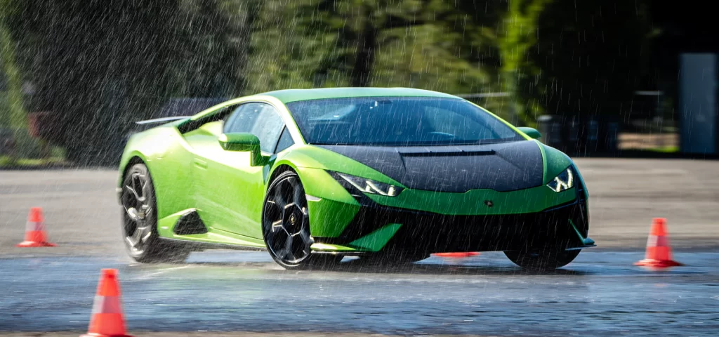 Lamborghini Accademia returns, offering participants the thrill of driving the Huracán STO on the track with expert guidance from professional instructors at the Vallelunga Circuit near Rome.