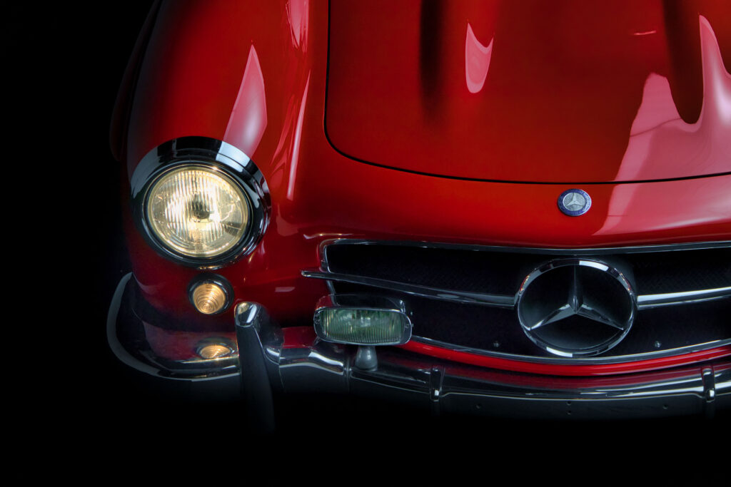 The last 1957 Mercedes-Benz 300 SL Gullwing heads to auction, expected to fetch £2.7 million, offering collectors a rare piece of automotive history.