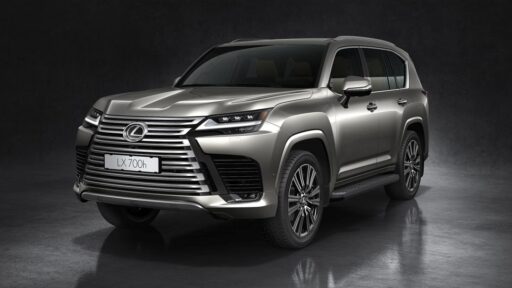 Lexus debuts the LX 700h hybrid SUV, combining a twin-turbo V6 engine with an electric motor, permanent 4x4 drive, and advanced off-road capabilities, enhanced by innovative features.