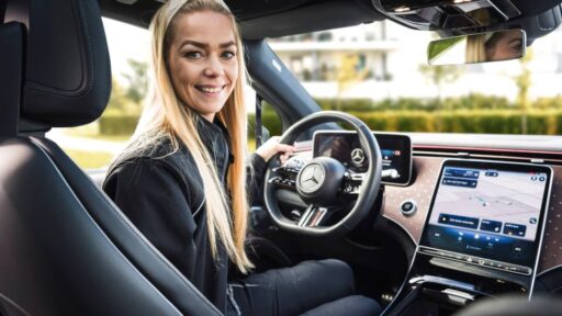 Mercedes-Benz's "Get in!" campaign allows 27,000 employees to test drive electric models during work hours, promoting hands-on experience with the brand's all-electric vehicle lineup.