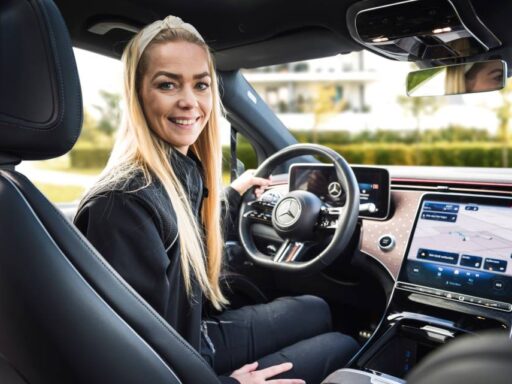 Mercedes-Benz's "Get in!" campaign allows 27,000 employees to test drive electric models during work hours, promoting hands-on experience with the brand's all-electric vehicle lineup.