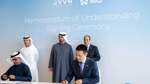 NIO partners with CYVN Holdings to launch NIO MENA, bringing smart EVs and advanced technologies to the Middle East and North Africa, with a focus on innovation and sustainability.