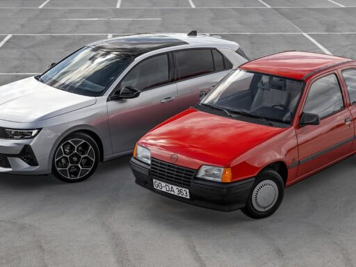 Celebrating 40 years, the Opel Kadett E, launched in 1984, became a bestseller with its innovative design and aerodynamic GSi model, winning awards like European Car of the Year.