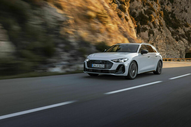 The new Audi A5 debuts on the scenic roads of the Côte d'Azur, showcasing its dynamic handling, advanced hybrid technology, and cutting-edge features in a stunning, picturesque setting.