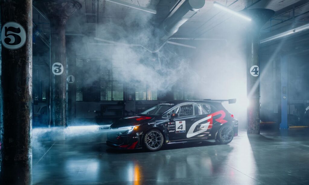 Toyota Gazoo Racing North America debuts the GR Corolla TC, a race-ready vehicle designed for track enthusiasts and racers, set to compete in the 2025 TC America series.