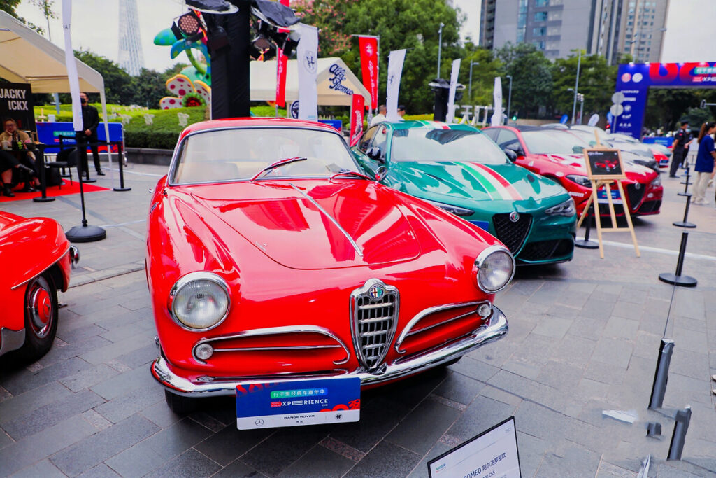 Alfa Romeo celebrates victory at the inaugural 1000 Miglia Experience China, with the Freccia d’Oro 6C 2500 Sport leading a race that honors its rich vintage racing legacy.