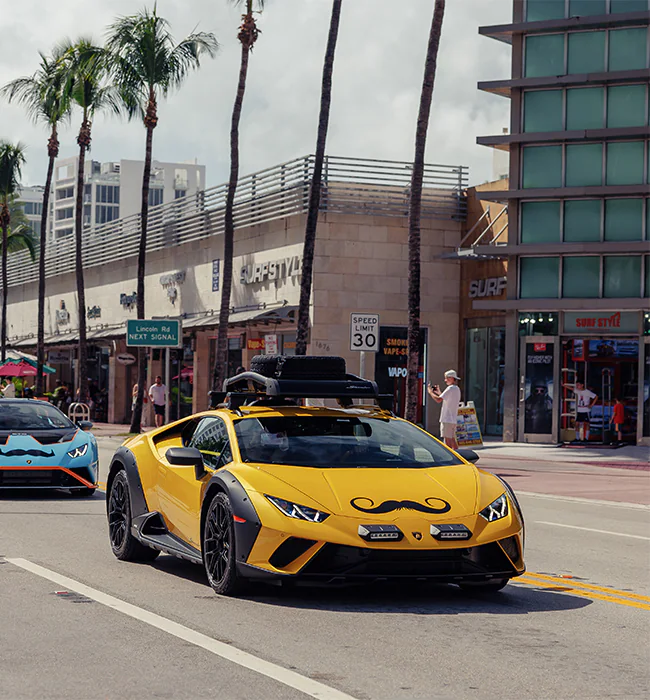 Lamborghini partners with Movember for the fourth year, rallying support for men’s health issues through events like the Miami Bull Run and a special exhibit at the Lamborghini Museum.