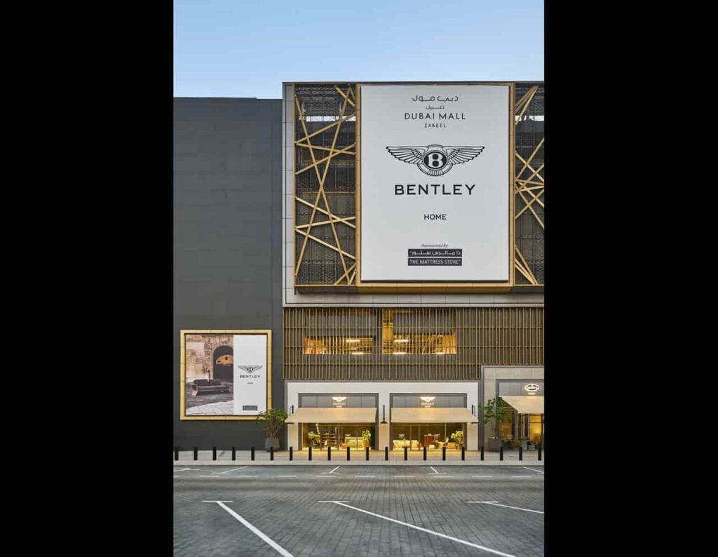 Bentley Home opens its first UAE showroom at Dubai Mall Zabeel, showcasing luxury furniture collections inspired by Bentley's craftsmanship, innovation, and iconic design.