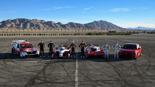 Honda celebrates hybrid innovation ahead of the 2024 Las Vegas Grand Prix with a showcase of cutting-edge vehicles and motorsport legends at Las Vegas Motor Speedway.