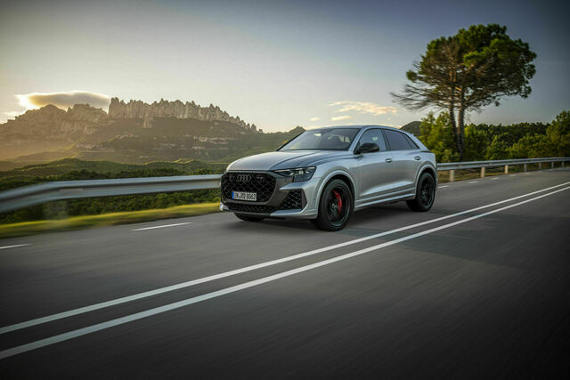 Chassis developer Roland Waschkau puts the Audi RS Q8 performance to the test on Spain's roads and racetracks, showcasing its agility, power, and advanced handling features.