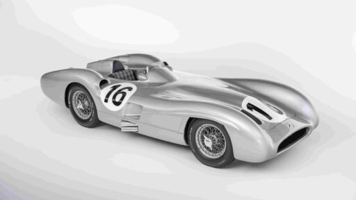 A legendary 1955 Mercedes-Benz W 196 R driven by Sir Stirling Moss and Manuel Fangio is set to fetch £41M at auction, becoming the 2nd most expensive car ever.