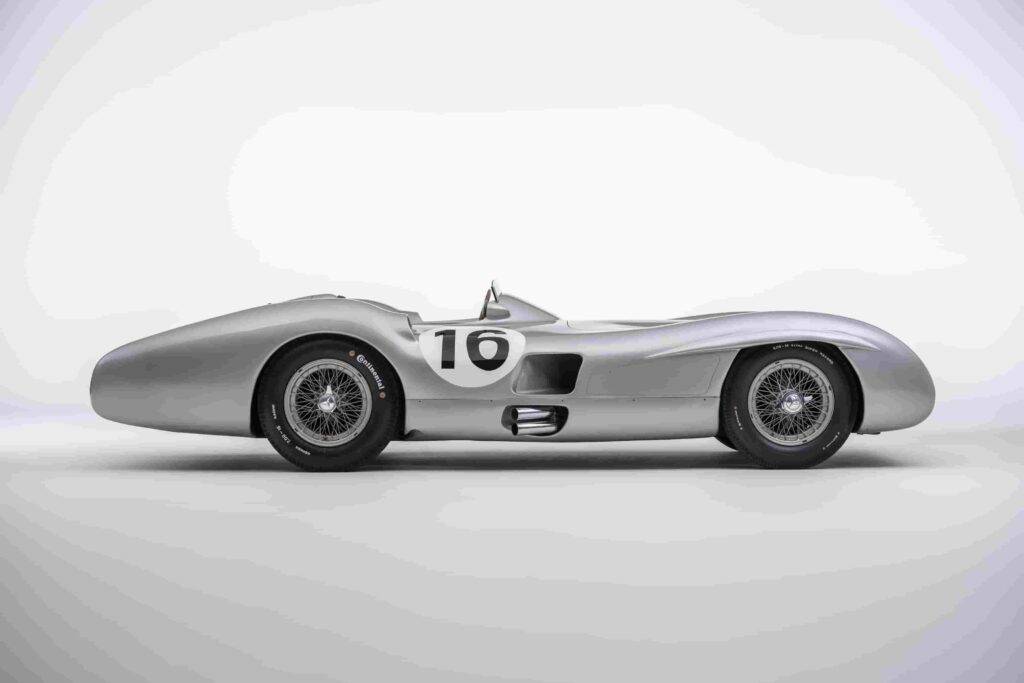 A legendary 1955 Mercedes-Benz W 196 R driven by Sir Stirling Moss and Manuel Fangio is set to fetch £41M at auction, becoming the 2nd most expensive car ever.