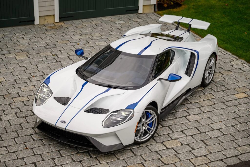 An ultra-rare 2021 Ford GT with just 34 miles is up for auction. One of only 20 Studio Collection models, it boasts 660 HP and a sleek design with custom options.