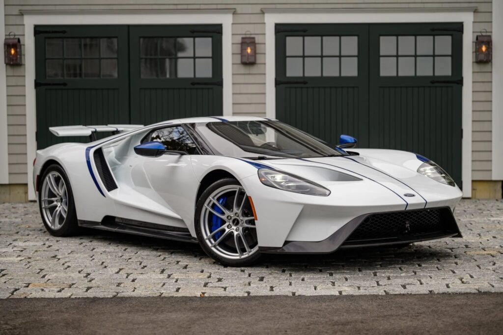 An ultra-rare 2021 Ford GT with just 34 miles is up for auction. One of only 20 Studio Collection models, it boasts 660 HP and a sleek design with custom options.