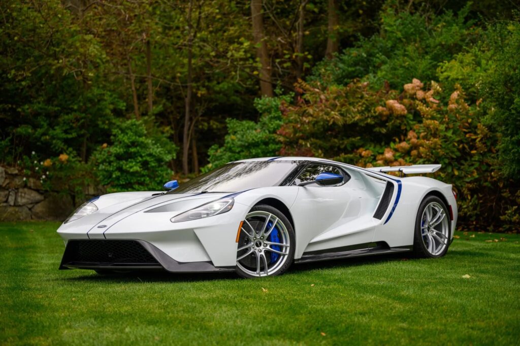 An ultra-rare 2021 Ford GT with just 34 miles is up for auction. One of only 20 Studio Collection models, it boasts 660 HP and a sleek design with custom options.