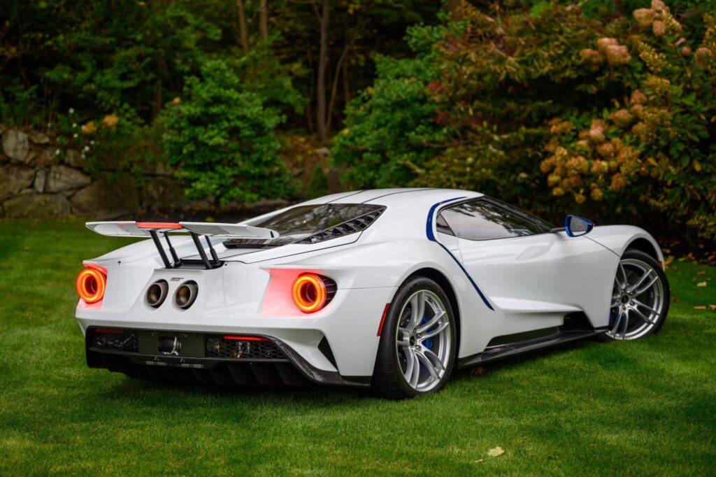 An ultra-rare 2021 Ford GT with just 34 miles is up for auction. One of only 20 Studio Collection models, it boasts 660 HP and a sleek design with custom options.