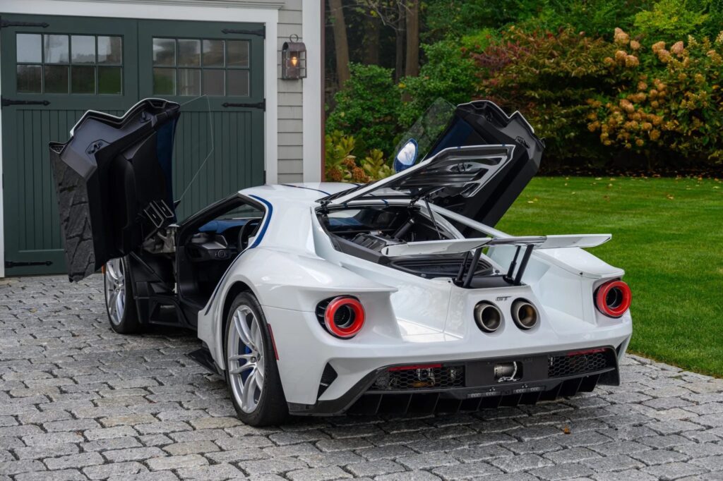 An ultra-rare 2021 Ford GT with just 34 miles is up for auction. One of only 20 Studio Collection models, it boasts 660 HP and a sleek design with custom options.