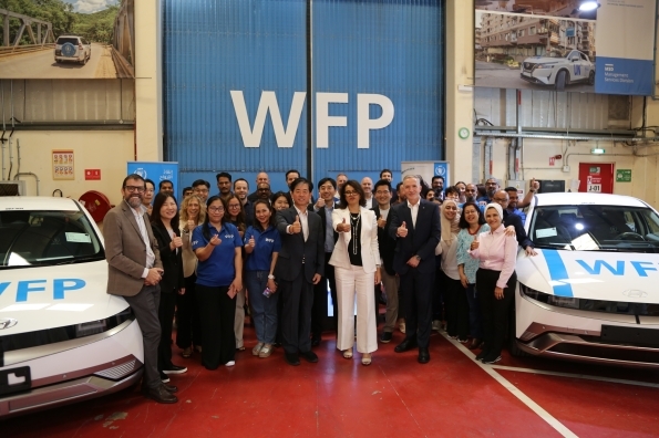 Hyundai Motor partners with the UN World Food Programme, donating IONIQ 5 EVs and funding charging infrastructure to support sustainable humanitarian efforts worldwide.