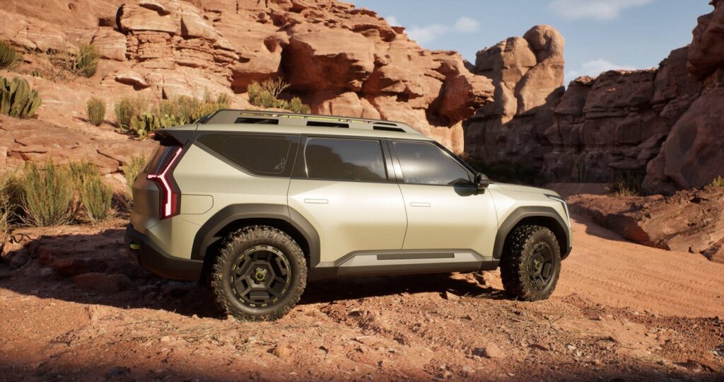 At the 2024 SEMA Show, Kia America reveals rugged EV concepts, the EV9 ADVNTR SUV and PV5 WKNDR van, showcasing adventure-ready, eco-friendly design for active lifestyles.