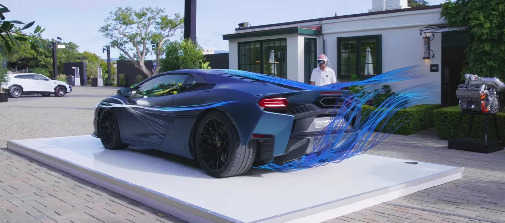 Lamborghini debuted an immersive Apple Vision Pro experience at Monterey Car Week, allowing guests to explore the new Temerario’s design and features through interactive 3D content.