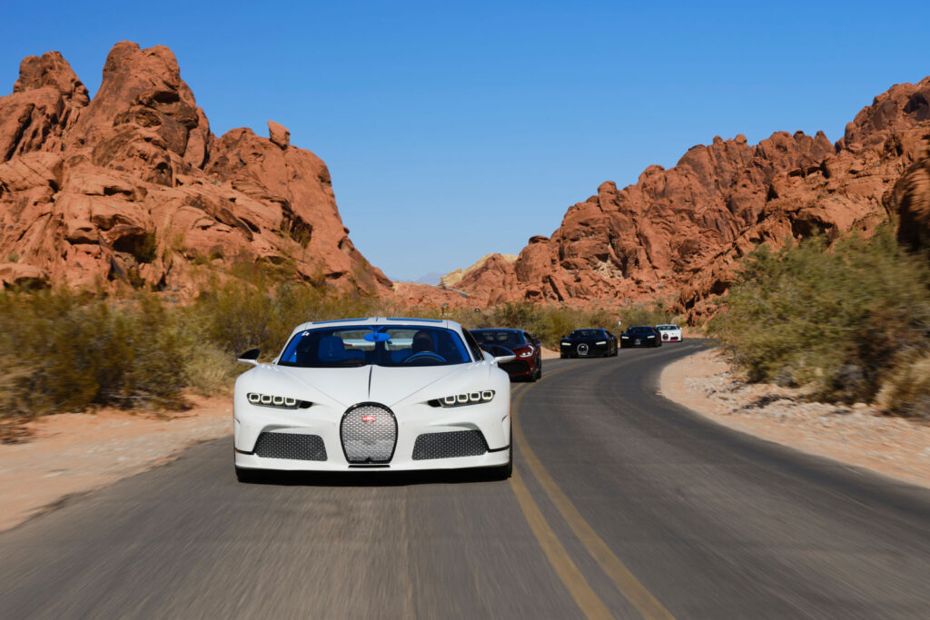 Bugatti celebrated 100 years of the Type 35 at the Las Vegas Grand Prix with an exclusive event, featuring a Bugatti parade on the F1 circuit and luxury experiences at Wynn.