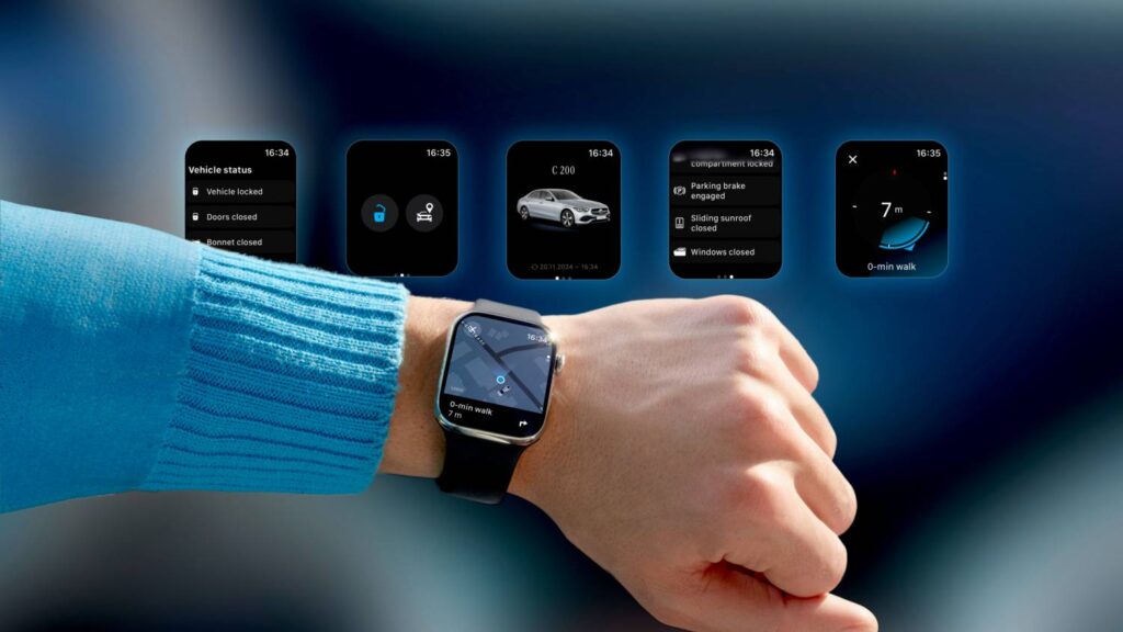 Mercedes-Benz introduces an Apple Watch app for seamless vehicle control, offering features like remote locking, battery checks, and navigation to enhance connectivity.