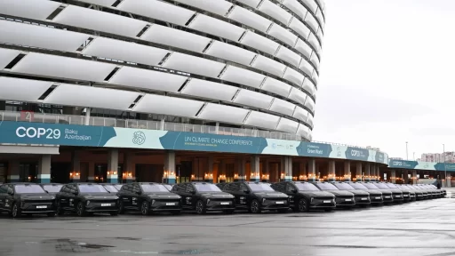 NIO joins COP29 in Baku, providing premium EVs for the Green Car Park initiative to support low-carbon transportation, aligning with global climate goals and sustainable innovation.