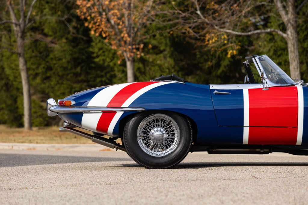 Austin Powers' iconic "Shaguar," a Union Jack-painted 1967 Jaguar E-Type Roadster from all three films, is hitting the auction block. Fans can bid on this cinematic gem in Florida on January 18!