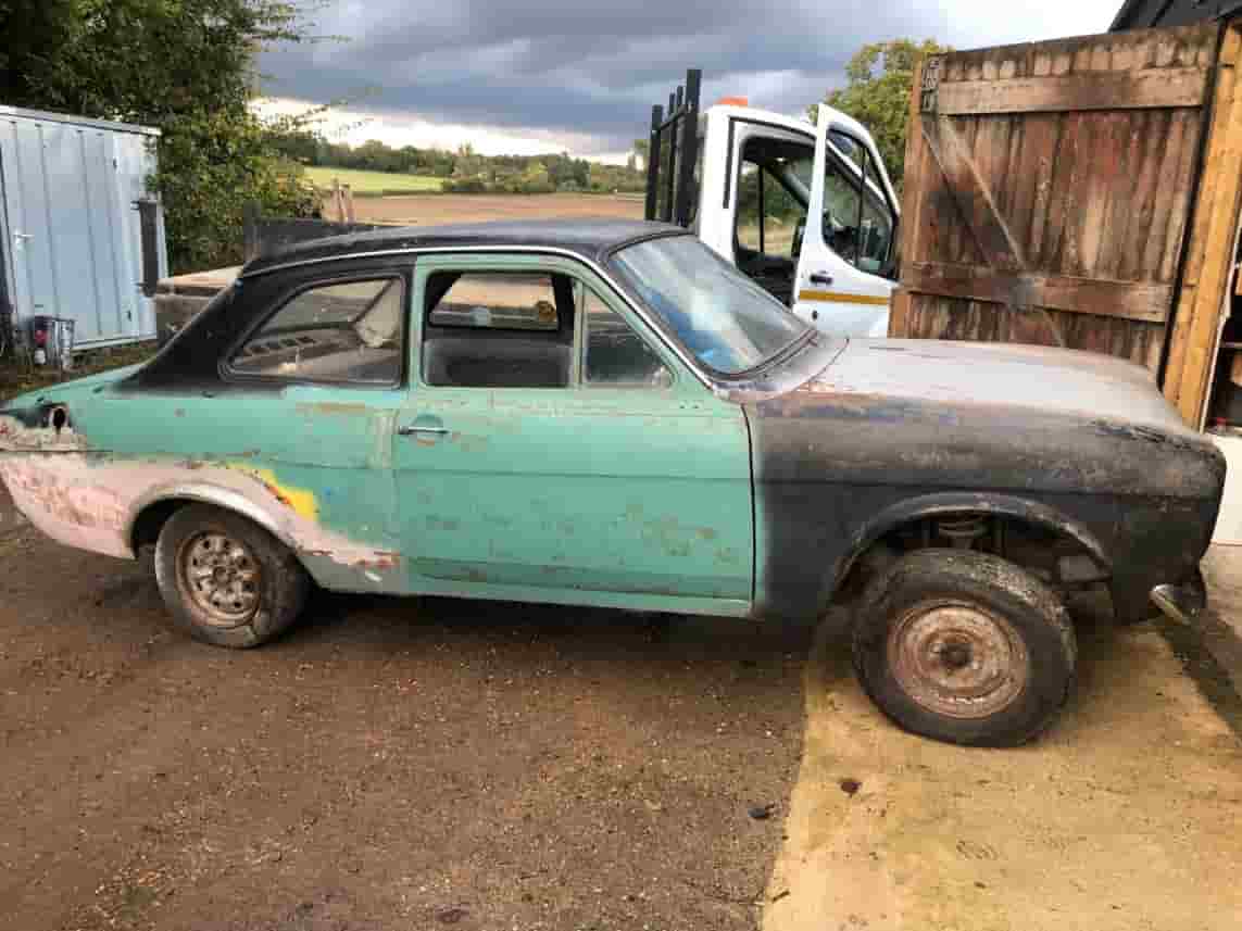A 1968 Mk1 Ford Escort 1300 GT, perfect for a winter restoration project, is listed on eBay for nearly £6,000. With a solid shell and early model rarity, it's attracting keen interest.
