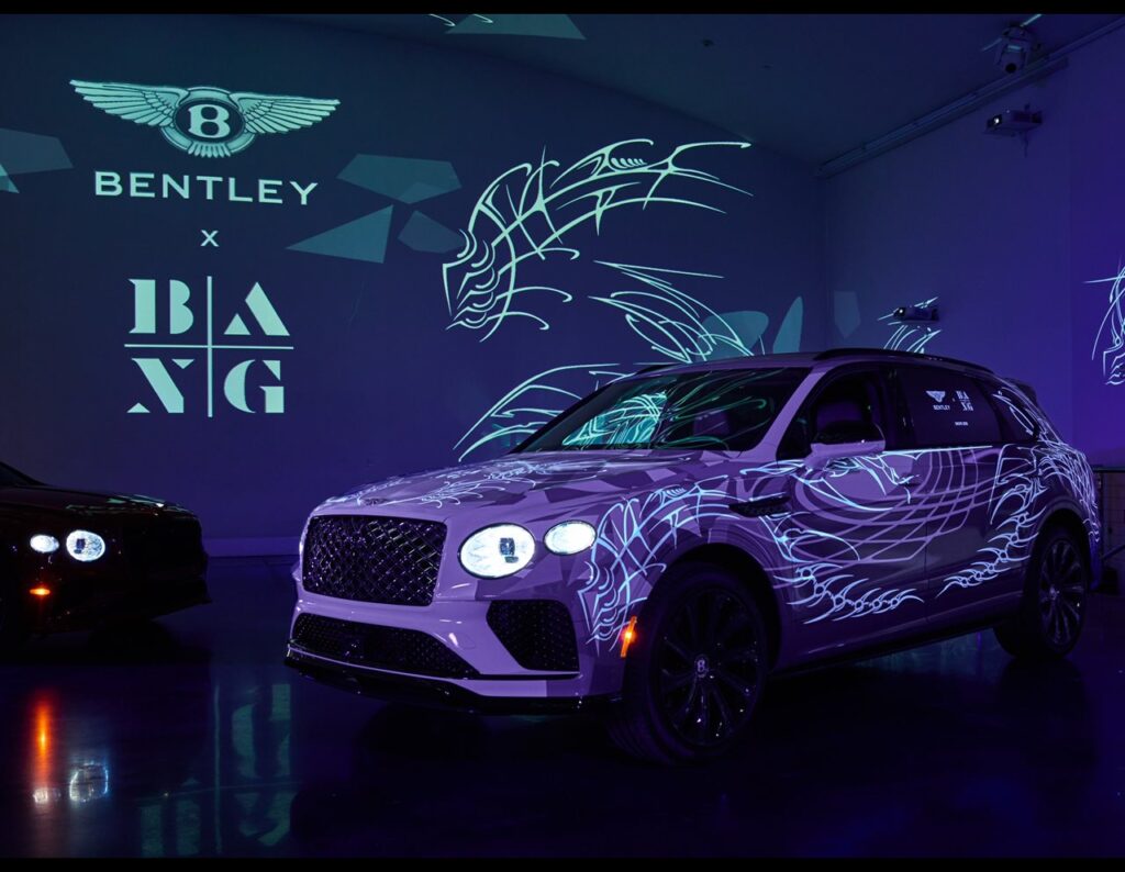 Bentley Americas partners with Bang Bang to debut UV-reactive designs inspired by tattoo artistry, redefining luxury personalization at Miami Art Week 2024.