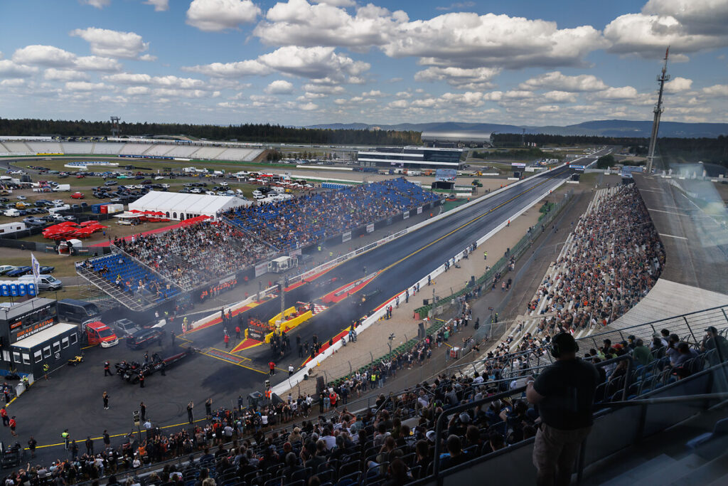 Dodge Europe’s IN//OUT finale takes viewers to Nitrolympx, showcasing drag racing thrills, Dodge’s legacy, and a passionate German fan community with Ida Zetterström.