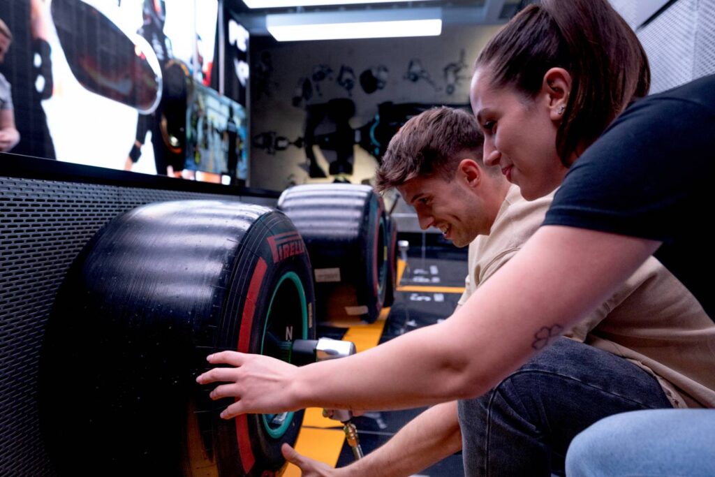 Step into the world of Formula One at the Mercedes-Benz Museum’s “Pit Stop” station, where visitors can test their speed and precision with hands-on pit crew challenges and interactive exhibits.