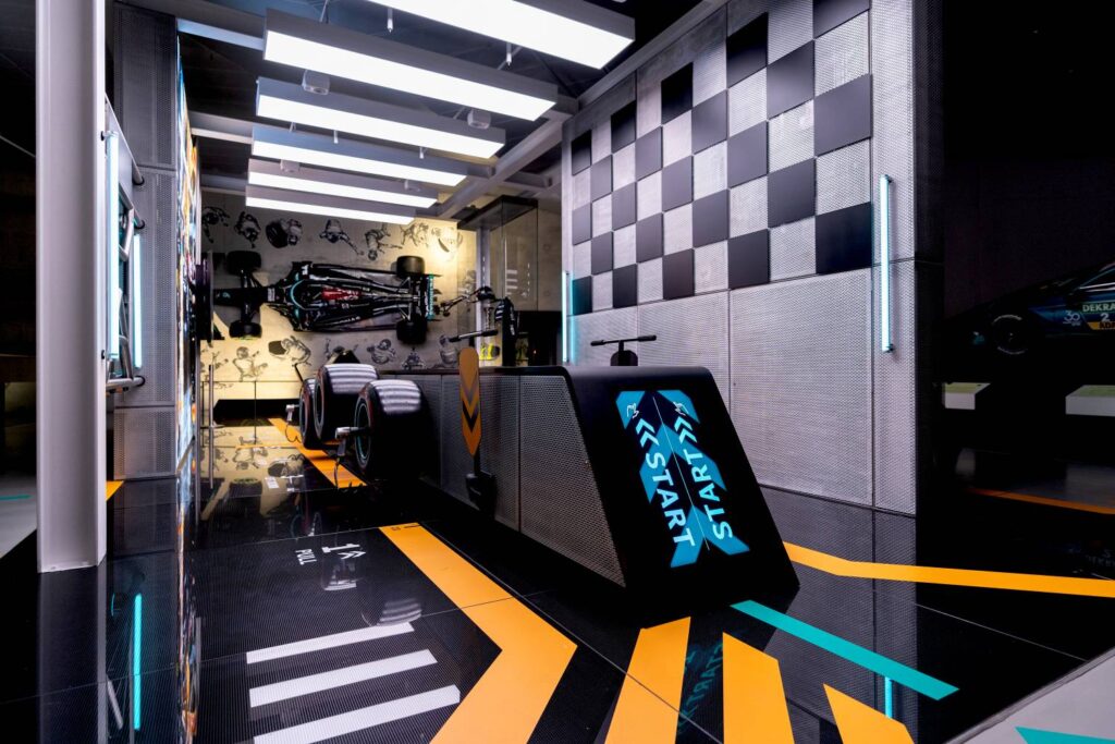 Step into the world of Formula One at the Mercedes-Benz Museum’s “Pit Stop” station, where visitors can test their speed and precision with hands-on pit crew challenges and interactive exhibits.