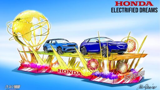 Honda makes history at the 2025 Rose Parade with its "Electrified Dreams" float, escorted by an all-electric fleet, showcasing its vision for a sustainable, zero-emissions future.