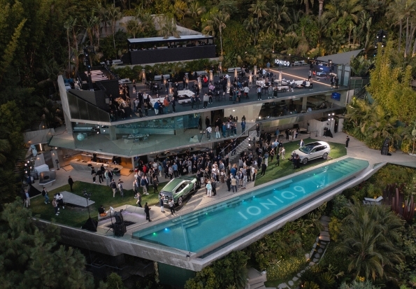 Hyundai unveils the IONIQ 9, its first all-electric three-row SUV, at Goldstein House, showcasing spacious design, cutting-edge tech, and sustainability ahead of the LA Auto Show.