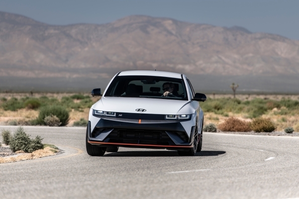 Hyundai IONIQ 5 N named The Drive’s Best EV of 2024, celebrated for its 601 horsepower, immersive driving features, and groundbreaking performance technology.