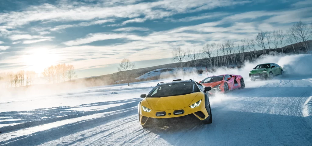 Lamborghini brings its *Esperienza Neve* program to Mongolia, offering thrilling ice-driving experiences with the hybrid Revuelto and super SUVs against stunning frozen landscapes.