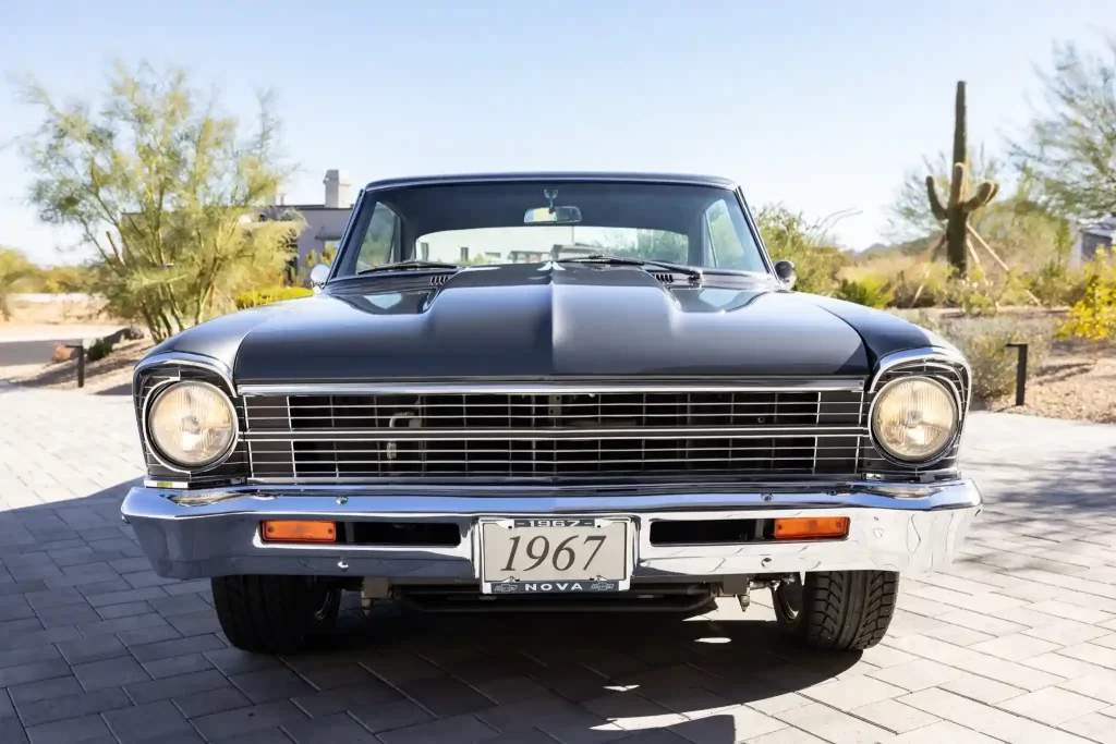 Paul Walker's custom 1967 Chevrolet Chevy II Nova Sport Coupe, gifted after *2 Fast 2 Furious*, is up for auction at £50,000. The iconic car boasts a 6.0L V8 engine and rich Hollywood history.