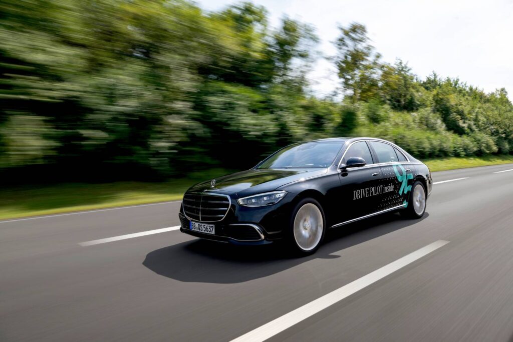 Mercedes-Benz secures approval in Germany for its updated Level 3 *DRIVE PILOT*, enabling autonomous driving at 95 km/h on Autobahns, setting a new benchmark for innovation.