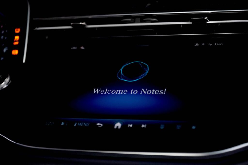 Mercedes-Benz unveils MBUX Notes, an AI-powered in-car app for multilingual, hands-free note-taking, transforming commutes into productive moments with enhanced privacy.