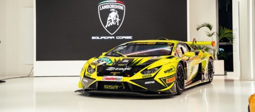 Lamborghini honors Mirko Bortolotti at its museum in Sant'Agata Bolognese, showcasing his DTM championship-winning Huracán GT3 EVO2 alongside other iconic racing models.