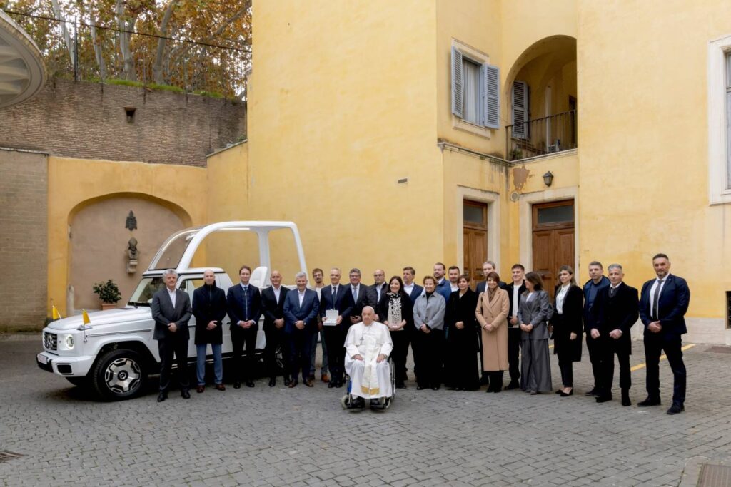 Mercedes-Benz unveils the first all-electric Popemobile, a custom G-Class designed for Pope Francis, blending sustainability with tradition for the 2025 Jubilee celebrations.