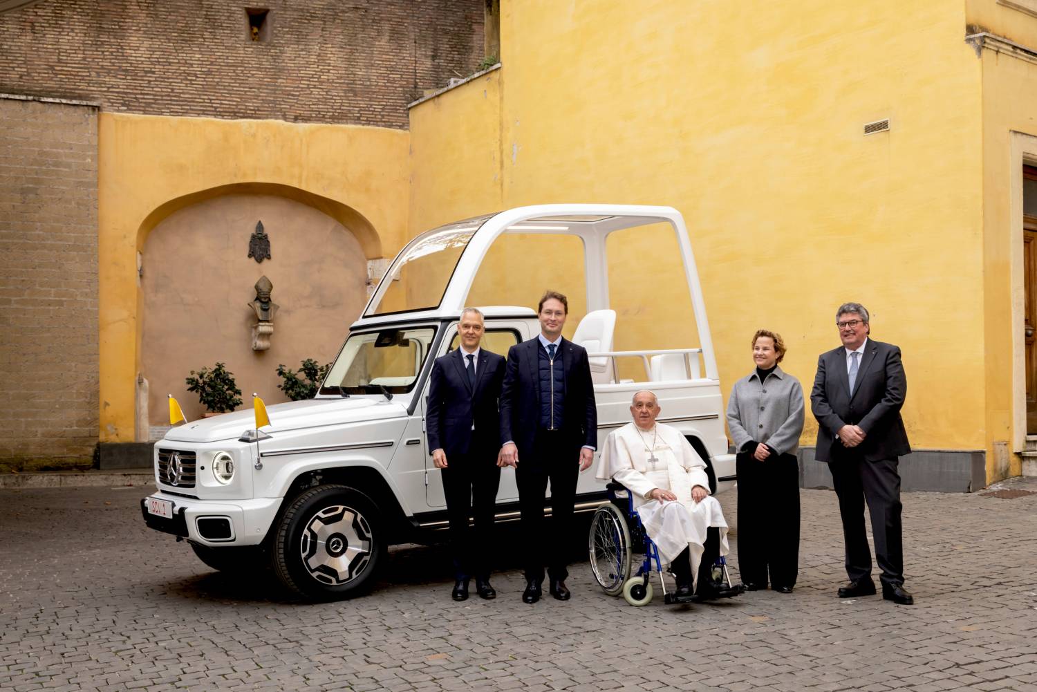 Mercedes-Benz unveils the first all-electric Popemobile, a custom G-Class designed for Pope Francis, blending sustainability with tradition for the 2025 Jubilee celebrations.