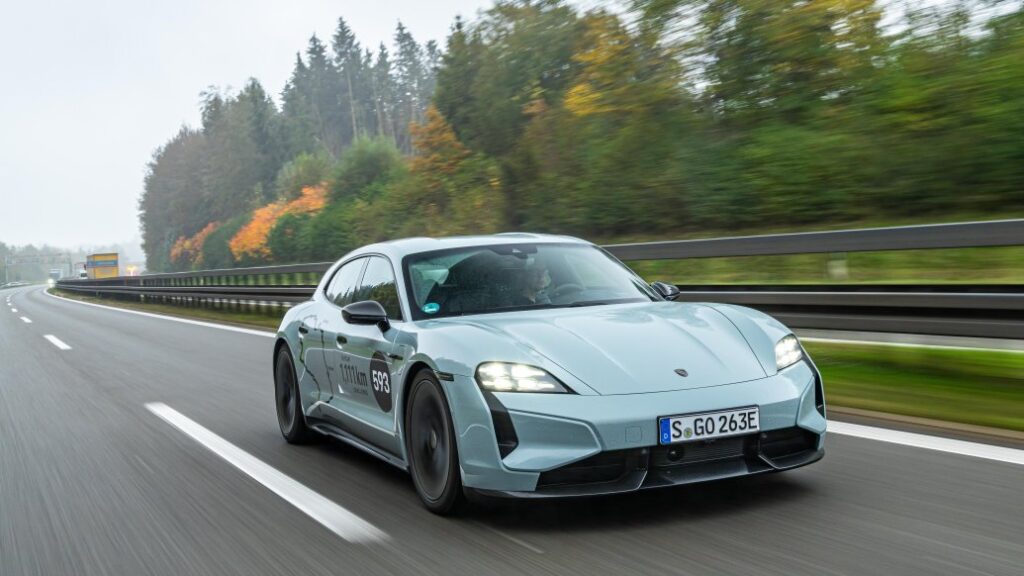 Porsche showcases the Taycan's range, charging speed, and efficiency in the 1,111-km Challenge, proving EVs can deliver cost-effective, long-distance, high-performance travel.