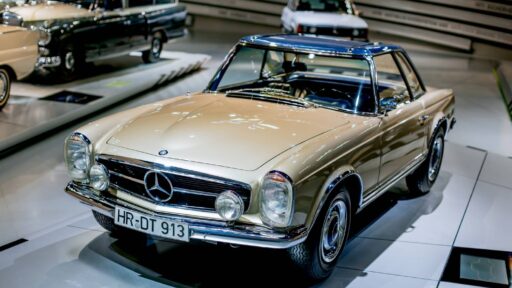 The Mercedes-Benz 230 SL "Pagoda" debuted in 1963, blending elegance, safety, and performance. Its innovative design and motorsport wins cement its iconic legacy.