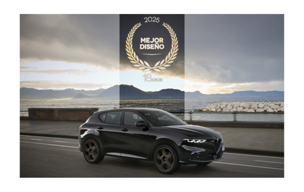 The Alfa Romeo Tonale wins Chile’s “Best Design 2025” award, praised for its Italian heritage, aerodynamic elegance, and innovative styling inspired by iconic models.