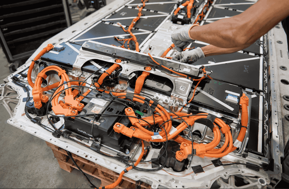 BMW partners with SK tes to recycle high-voltage batteries in Europe, recovering cobalt, nickel, and lithium to support sustainable production and circular economy goals.