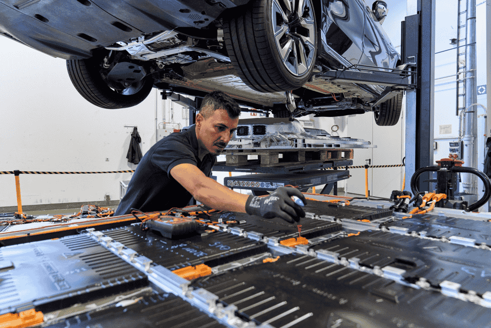 BMW partners with SK tes to recycle high-voltage batteries in Europe, recovering cobalt, nickel, and lithium to support sustainable production and circular economy goals.