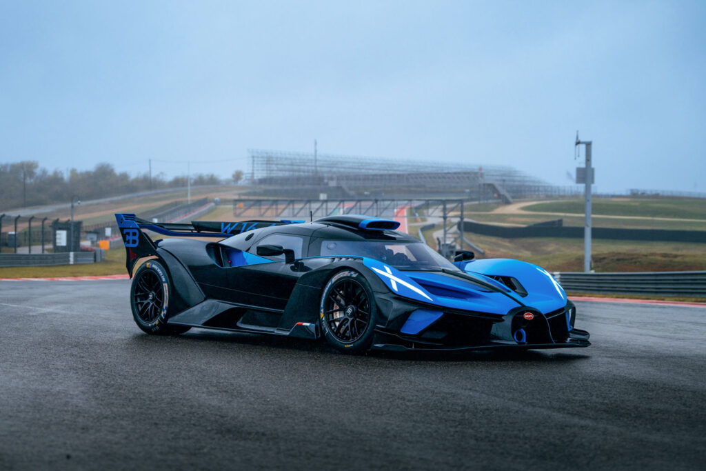 A Bugatti Bolide owner debuts his track-only marvel at Circuit of the Americas, reaching 333 km/h on the iconic circuit, showcasing power, precision, and unmatched agility.