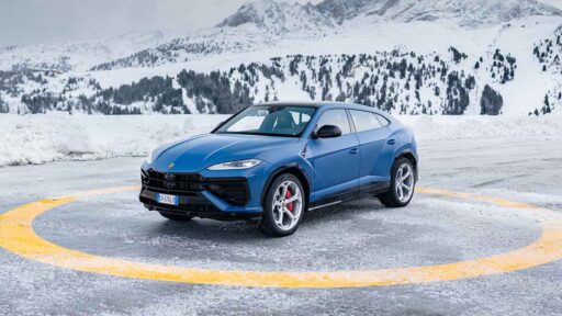 Start 2025 in style with the Lamborghini Urus SE, a Super SUV that combines luxury, performance, and comfort, showcased in stunning snowy scenes from Courchevel.